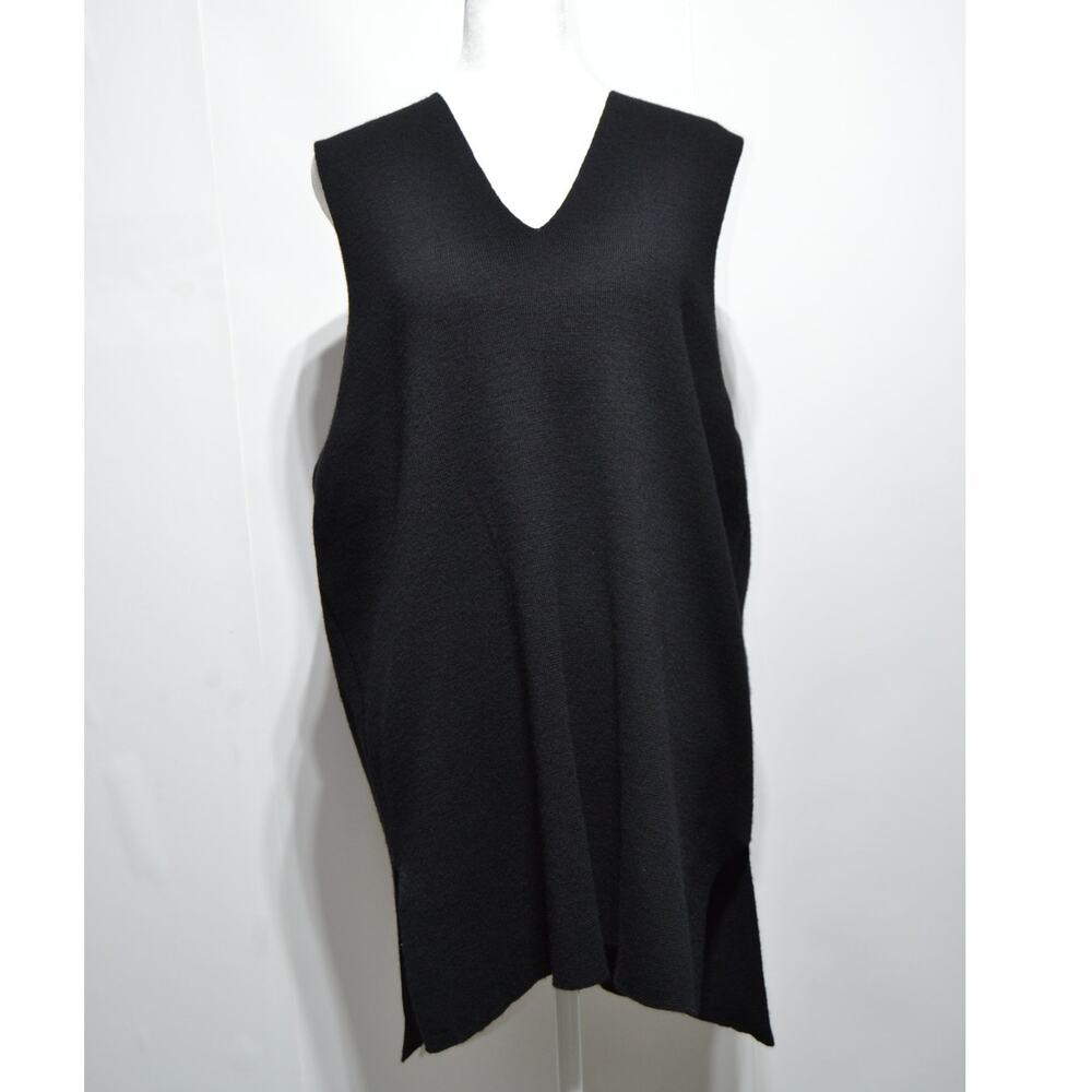 Clifford & Wills Vintage Black 100% Wool Sweater Vest Size Large